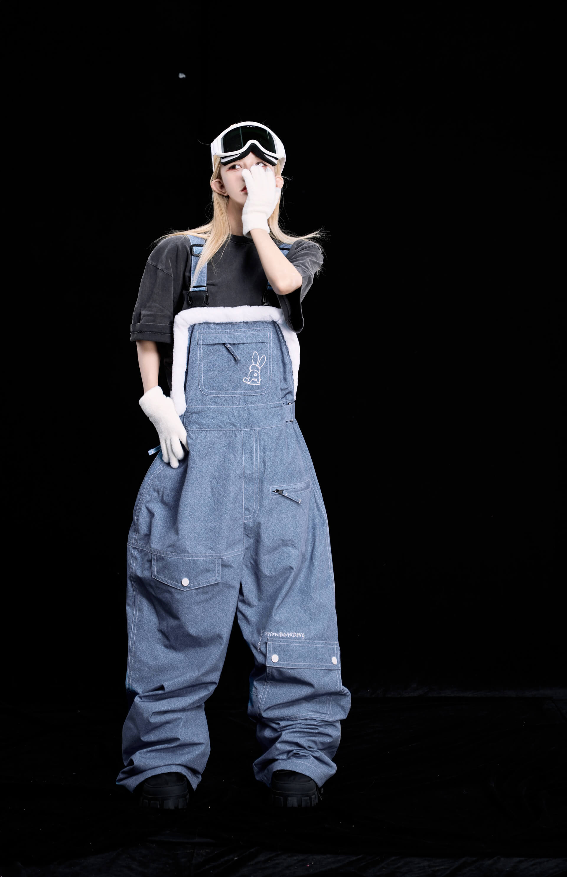 Denim Style "Bunny Ears" Bib