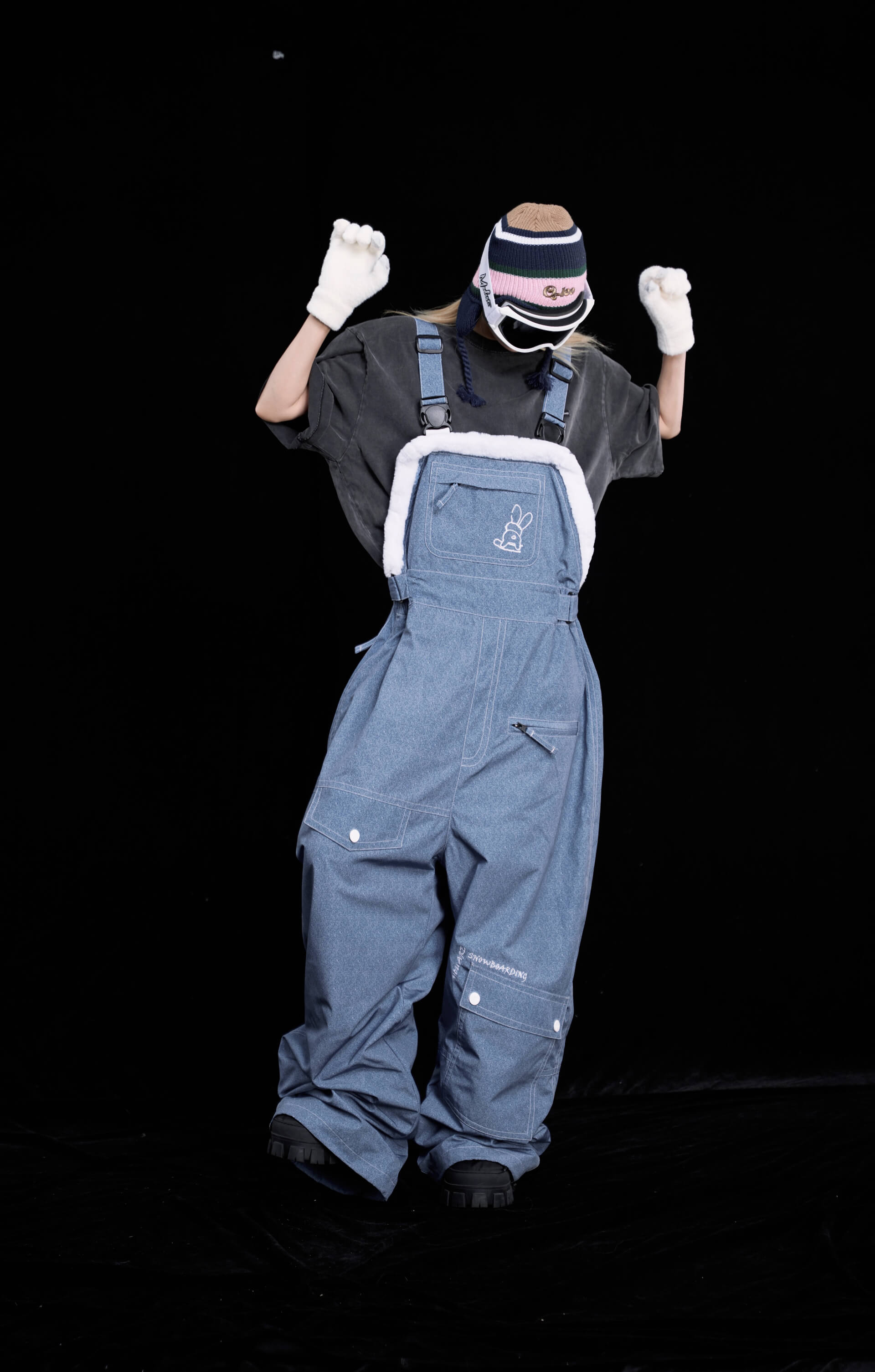 Denim Style "Bunny Ears" Bib