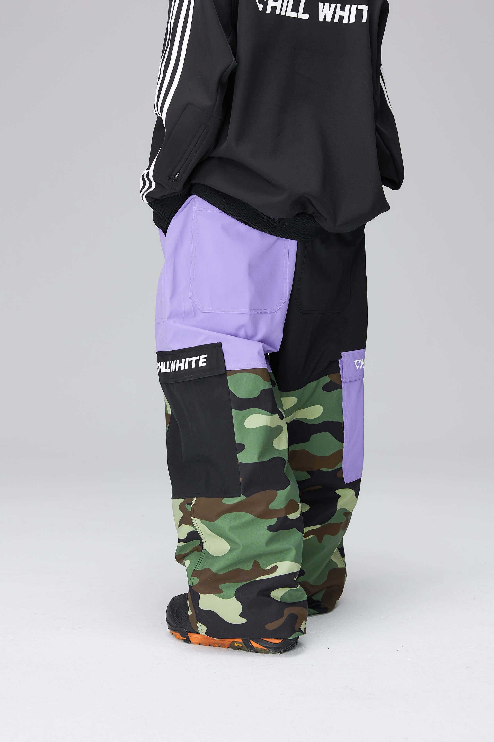 Unisex Patched Design Snow Pants