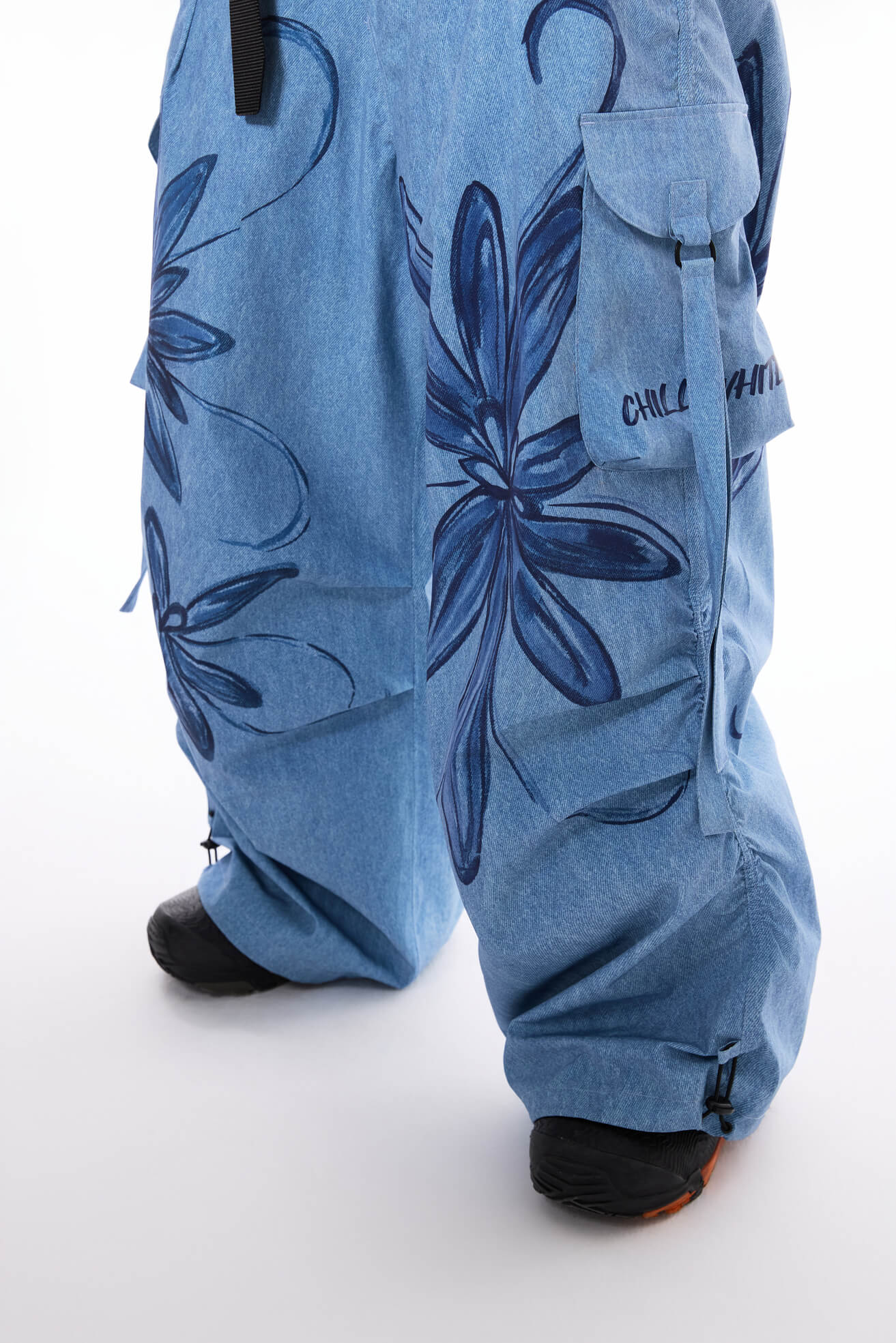 Graffiti Flower Snow Overalls