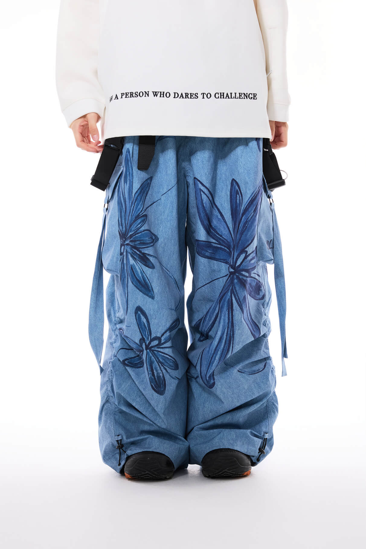 Graffiti Flower Snow Overalls