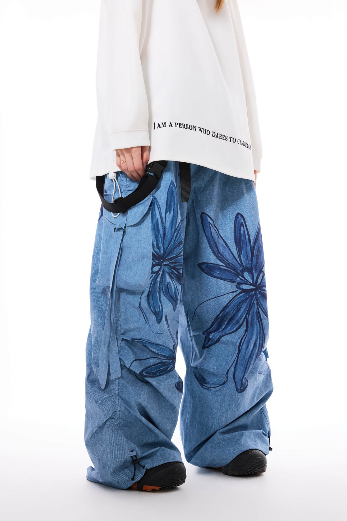 Graffiti Flower Snow Overalls