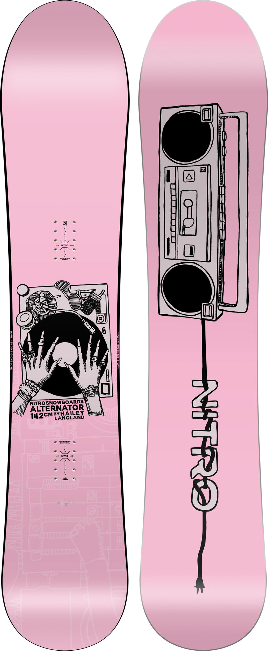Nitro Alternator X Hailey Snowboard - Womens 2026
