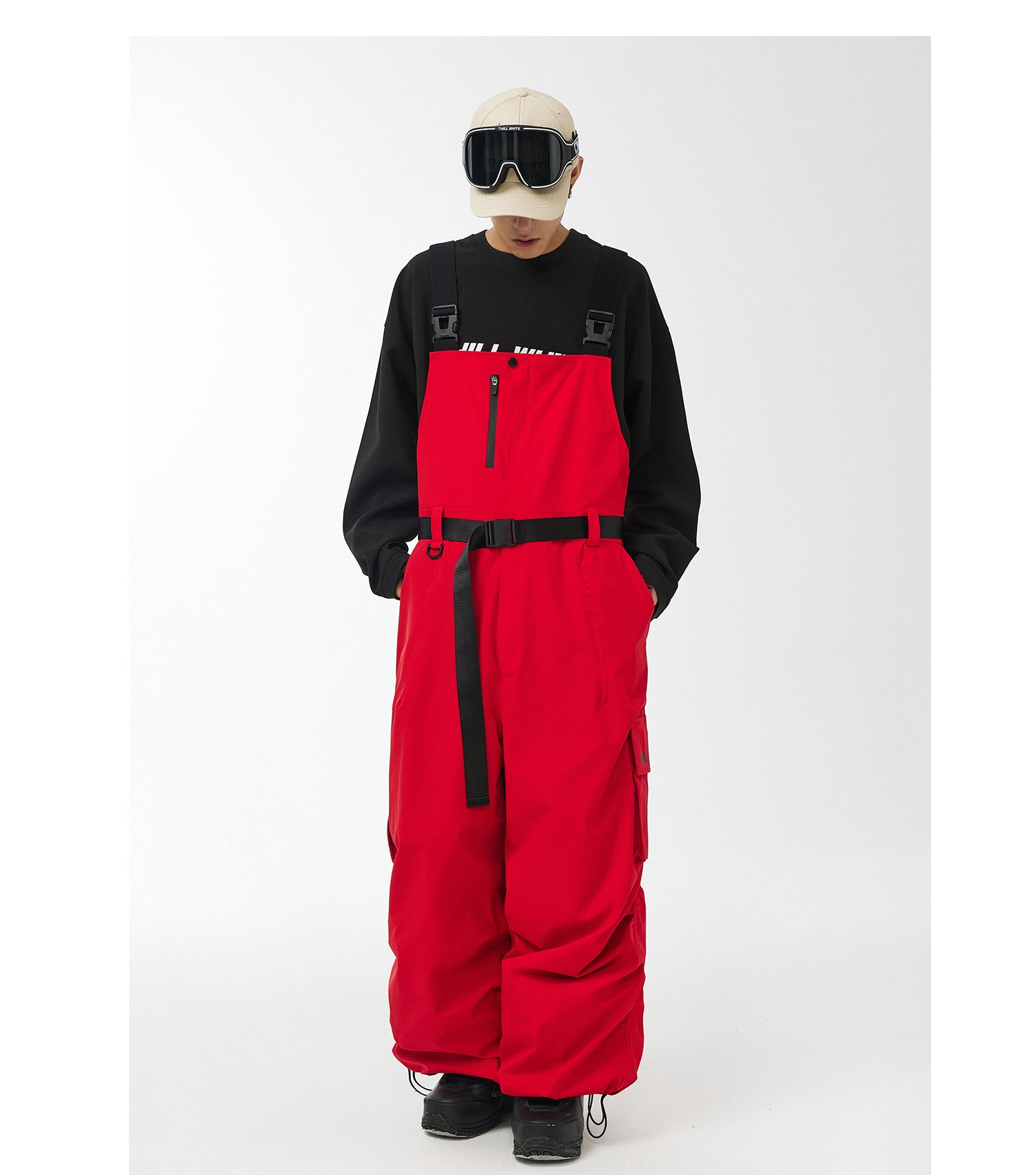 Unisex Cargo Snow Bib