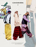 Unisex Purple/Black Snow Pants