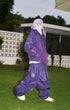 Unisex Reflective Purple Snow Jacket & Pants Set