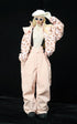 Women's Leopard Print Snow Jacket & Pants Set