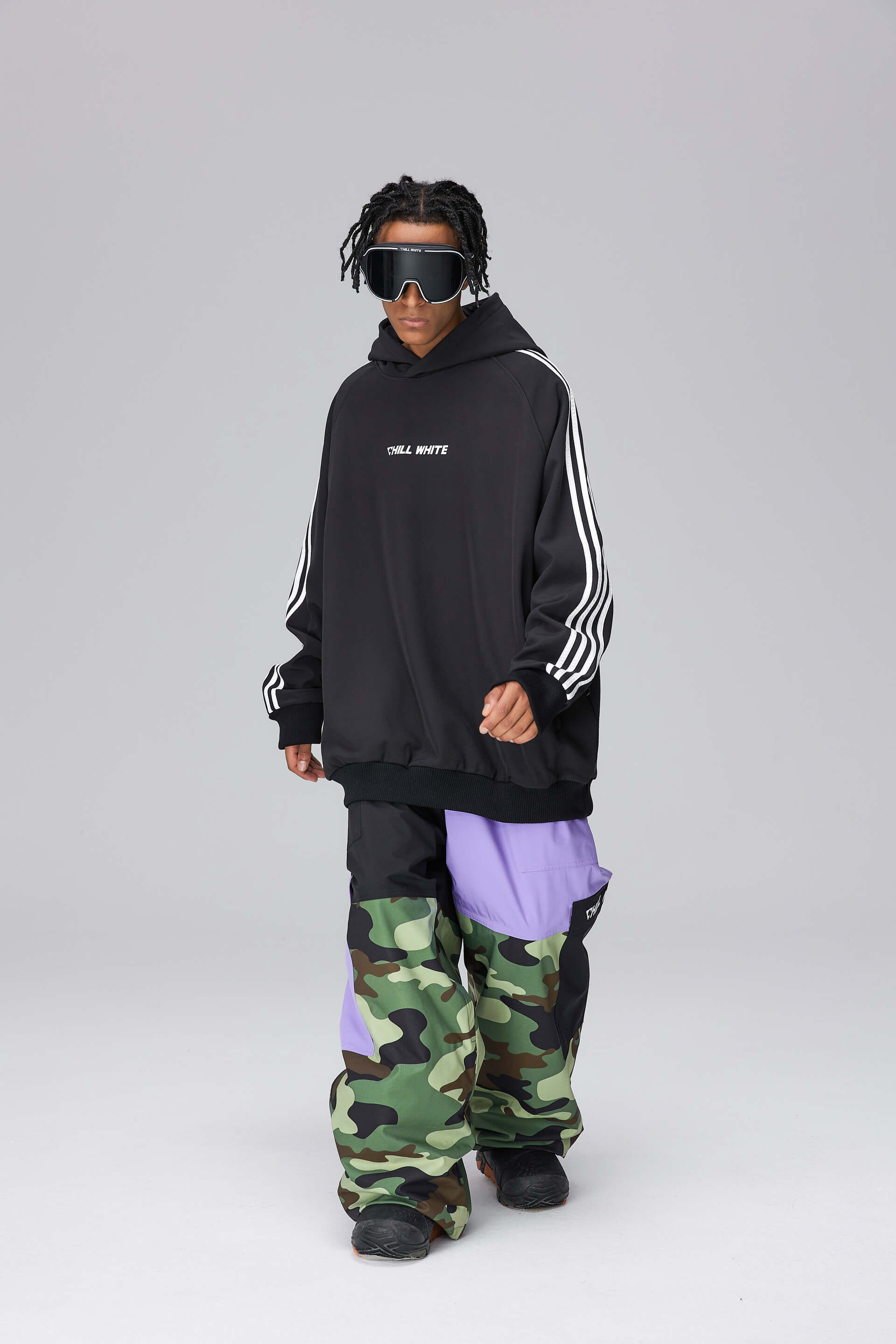 Unisex Patched Design Snow Pants