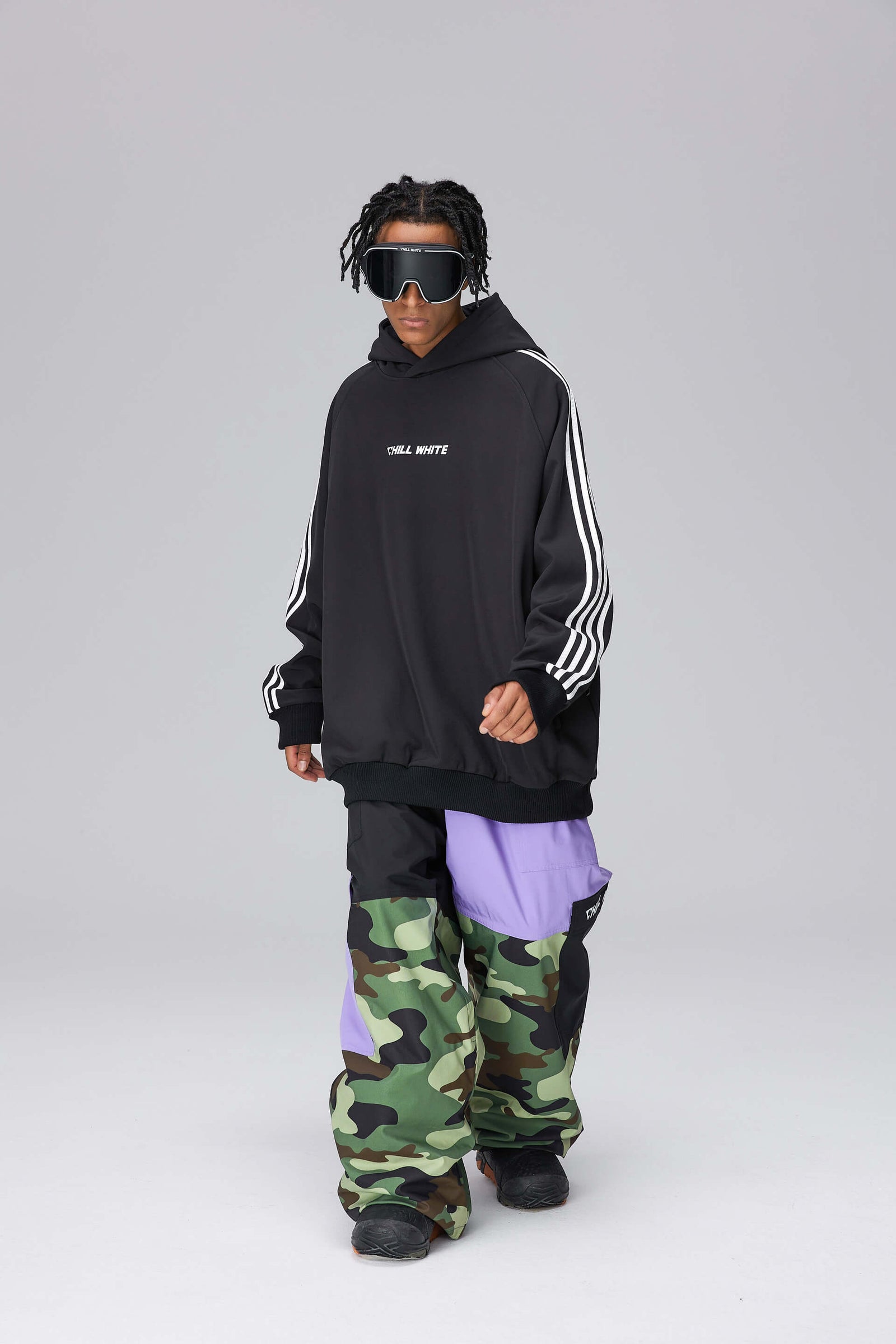 Unisex Patched Design Snow Pants