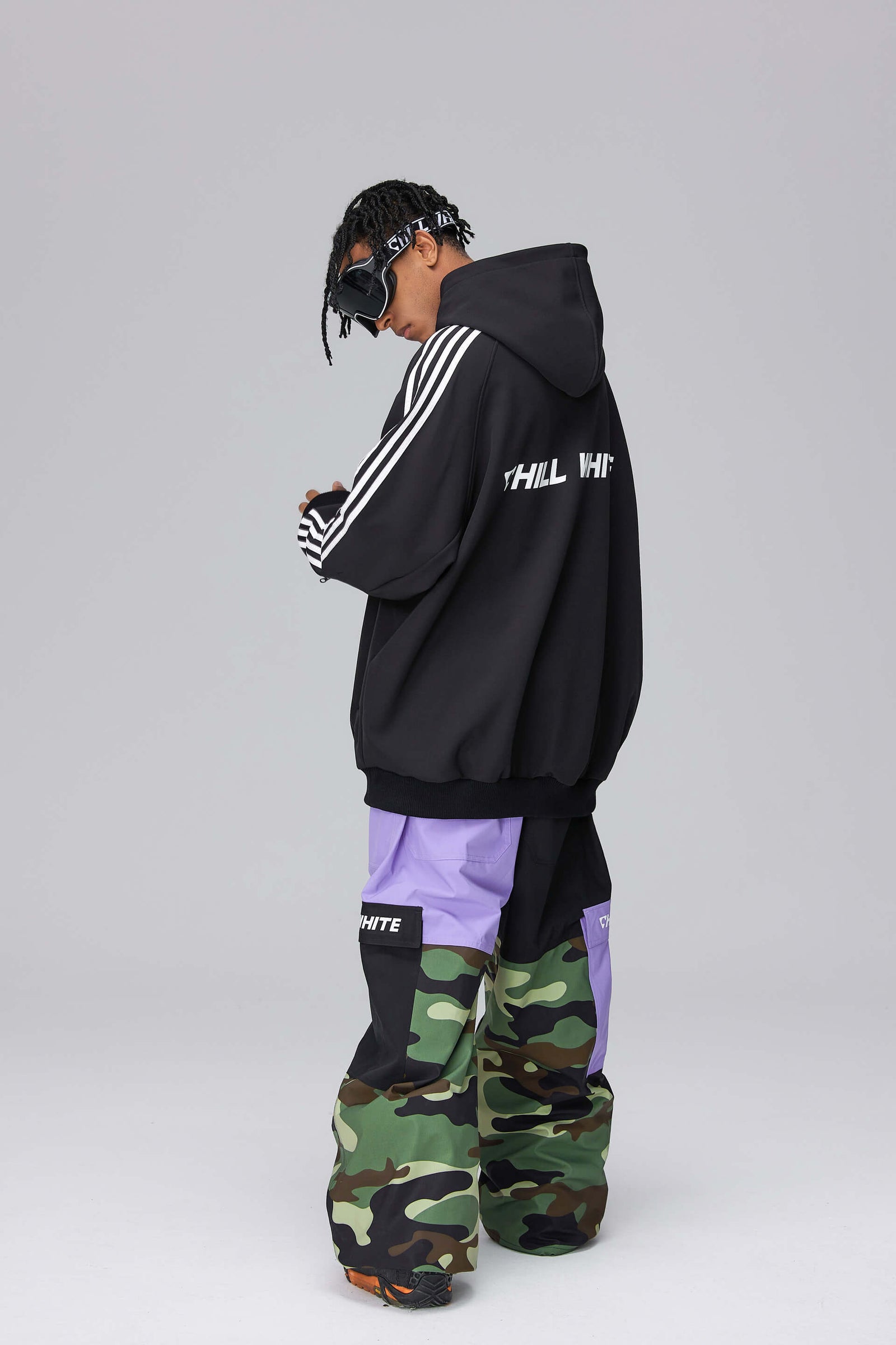 Unisex Patched Design Snow Pants