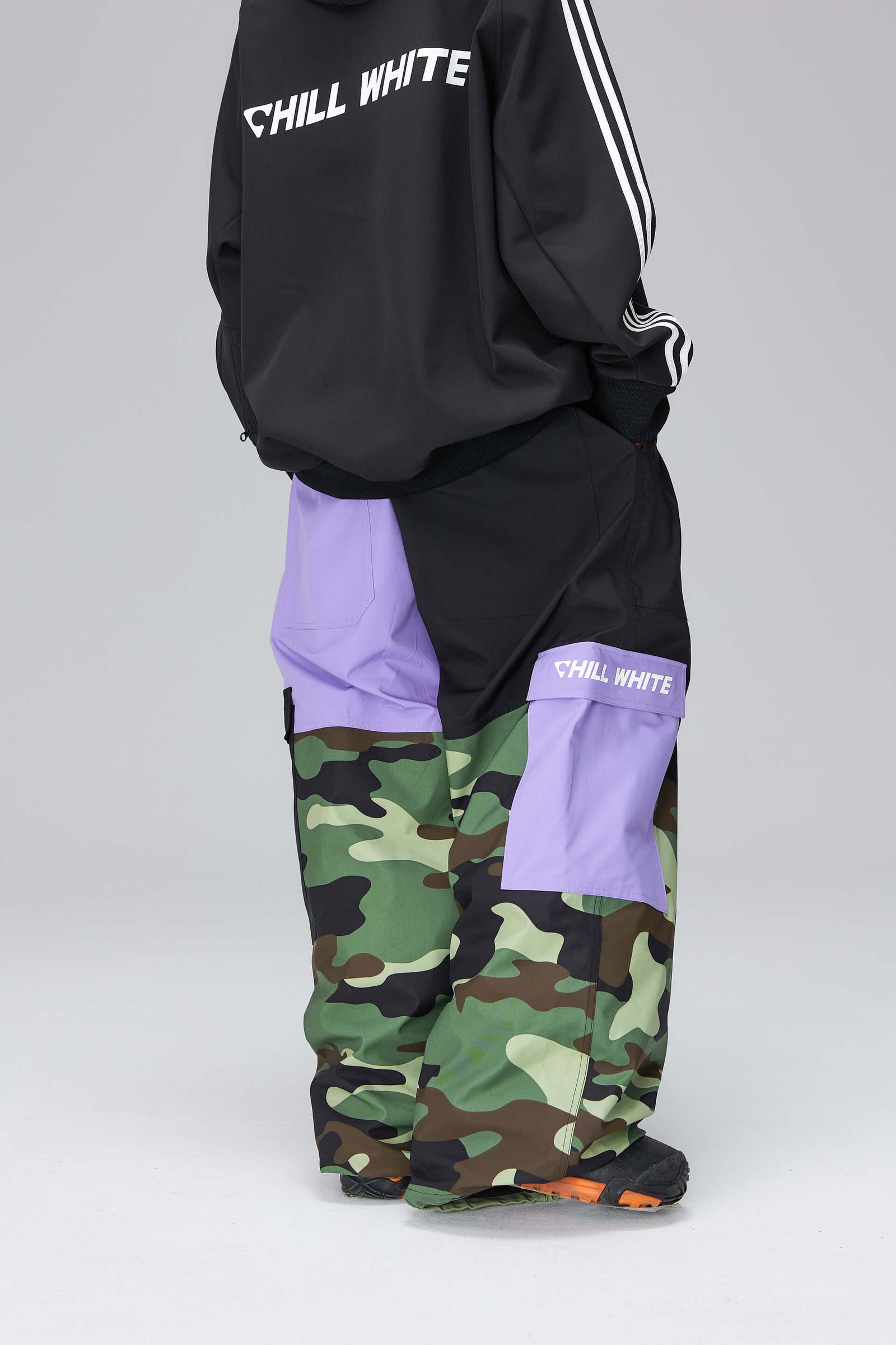 Unisex Patched Design Snow Pants