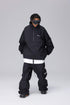 Unisex Dark Night Black Snow Pullover & Pants