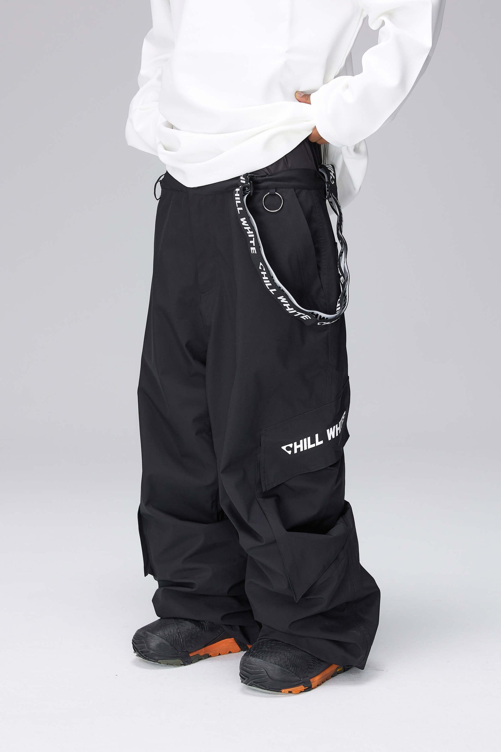 Unisex Dark Night Black Snow Pullover & Pants