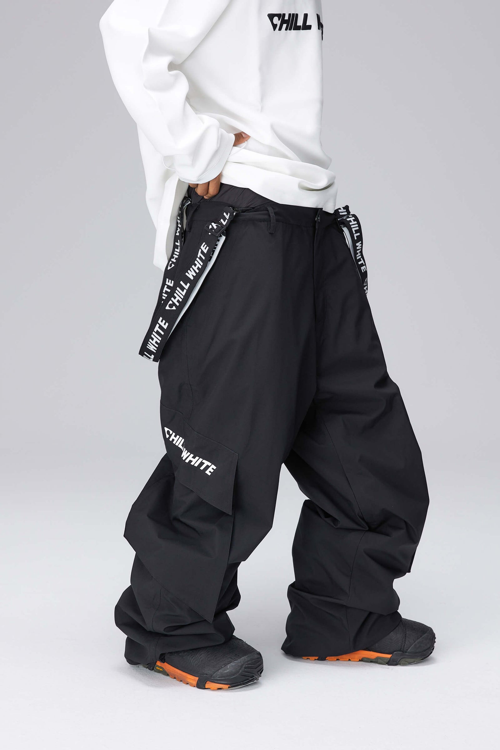 Unisex Dark Night Black Snow Pullover & Pants