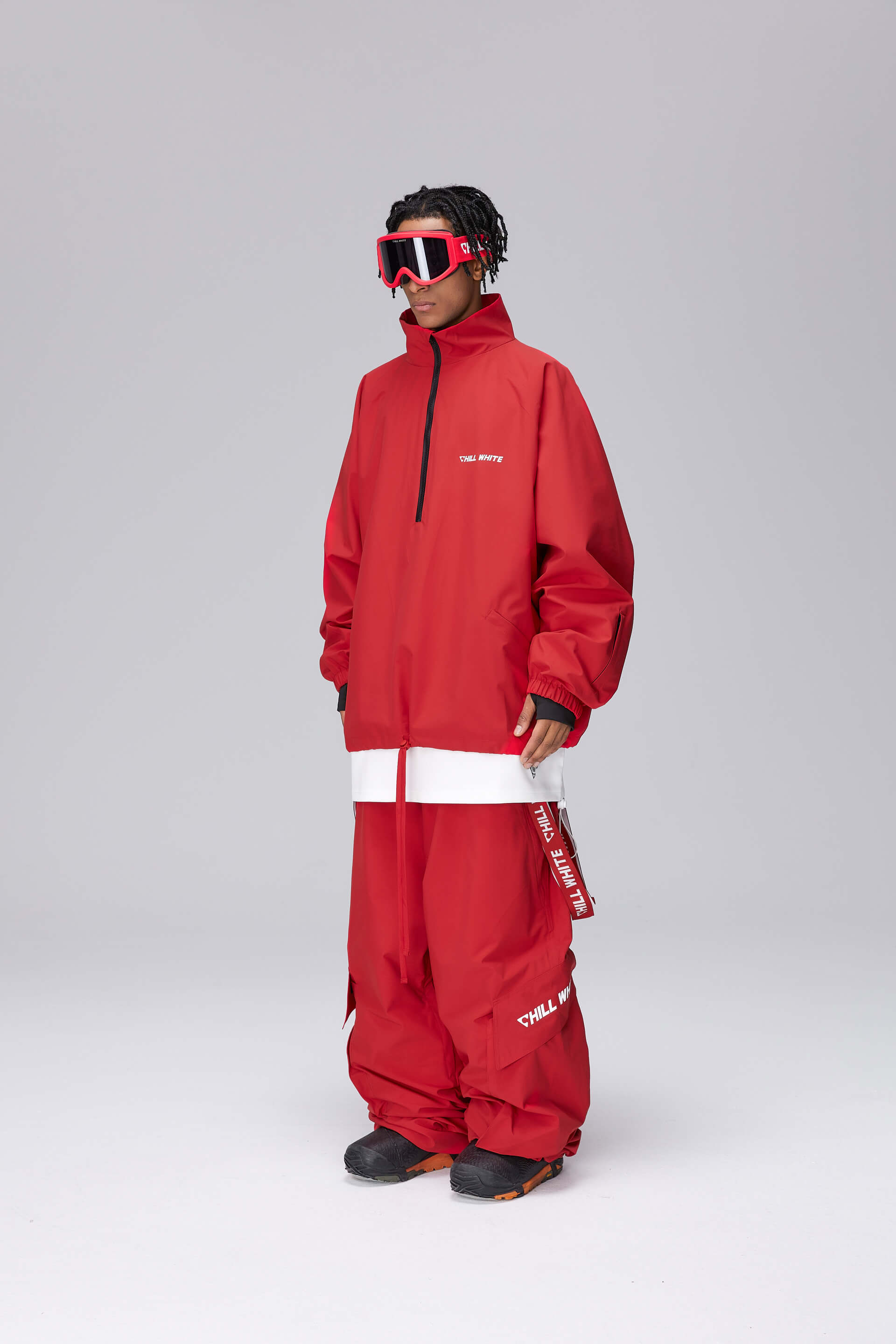 Unisex Turbo Red Snow Jacket & Pants