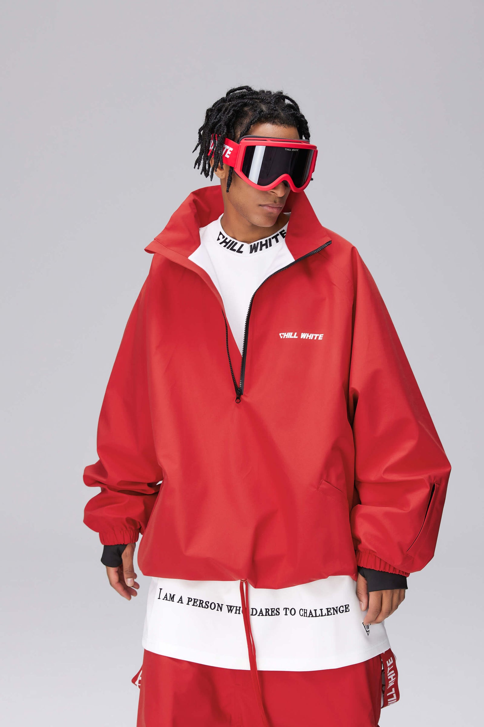 Unisex Turbo Red Snow Jacket & Pants