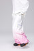 Unisex White/Pink Gradient Snow Jacket & Pants