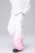 Unisex White/Pink Gradient Snow Jacket & Pants