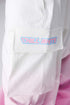 Unisex White/Pink Gradient Snow Jacket & Pants
