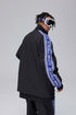 Unisex Black Snow Jacket & Pants (With Stripe)