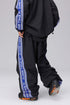 Unisex Black Snow Jacket & Pants (With Stripe)