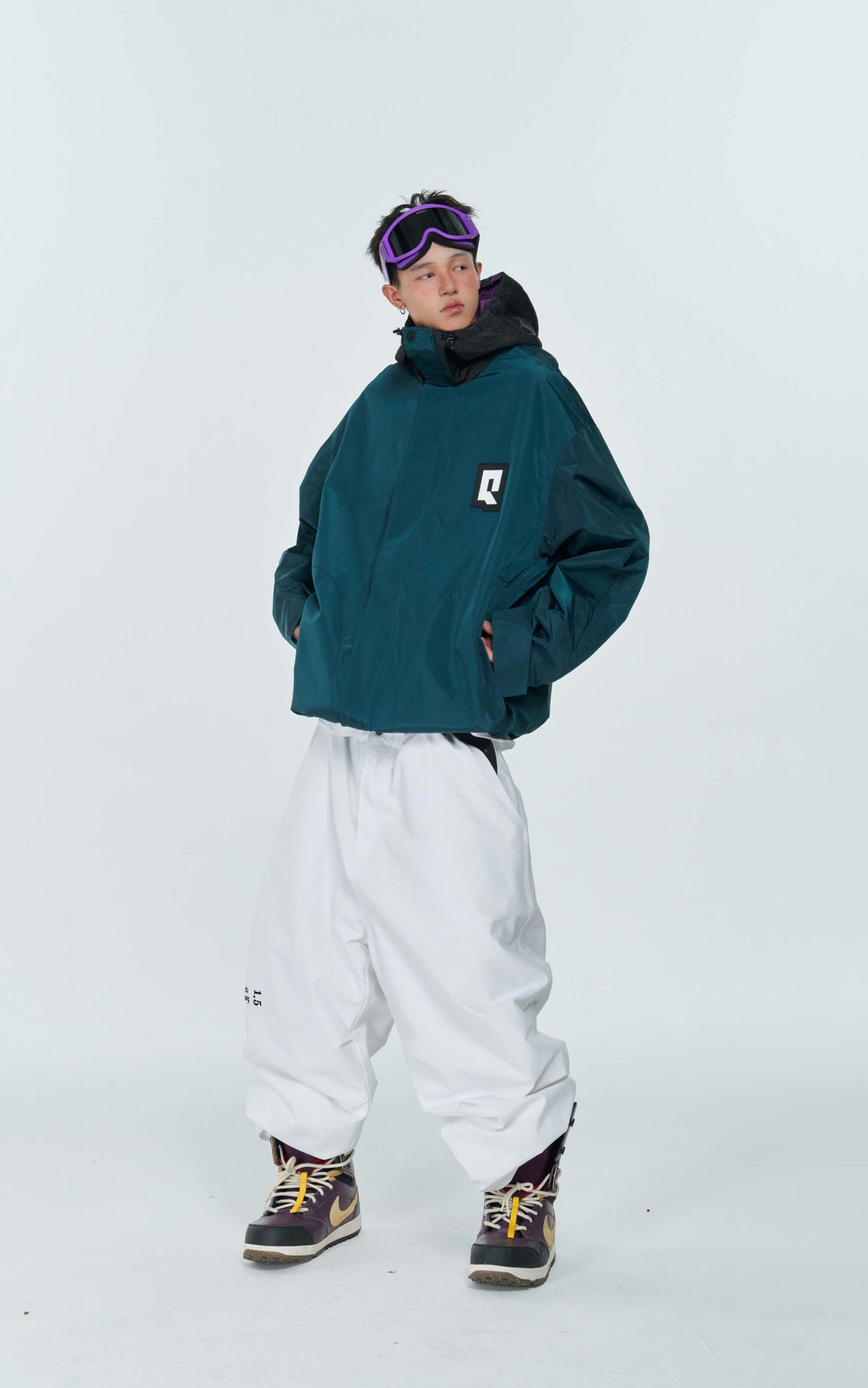 Green Hooded Snow Jacket