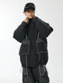 Unisex Black Panel Snow Jacket & Pants