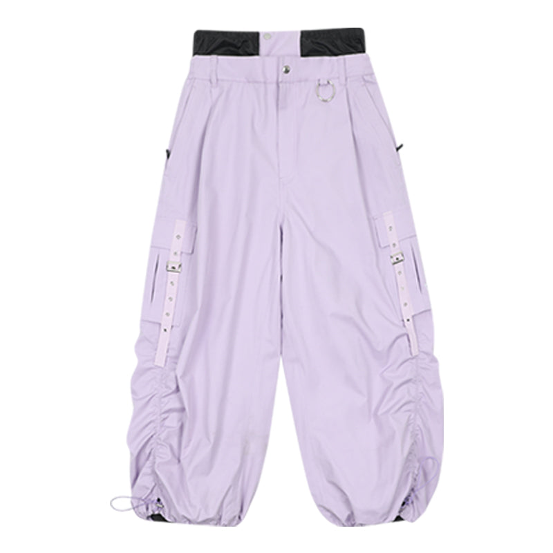 Unisex Baggy Snow Pants With Ribbon - Main Image