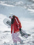 Unisex Baggy Snow Pants (Khaki/Pink)
