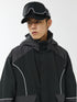 Unisex Black Panel Snow Jacket & Pants