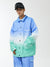 Unisex Gradient Blue/Green Snow Jacket & Pants