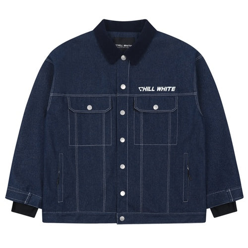 Unisex Midnight Navy Denim Style Snow Jacket & Pants