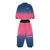 Unisex Denim Style Gradient Color Snow Jacket & Pants